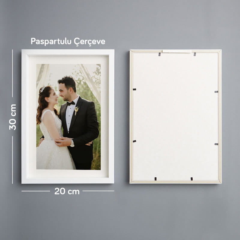 Paspartu Kenarlı Kişiye Özel Çerçeveli Fotoğraf