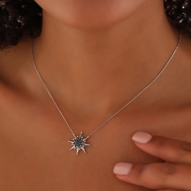 Kutup Yıldızı Gümüş Kolye