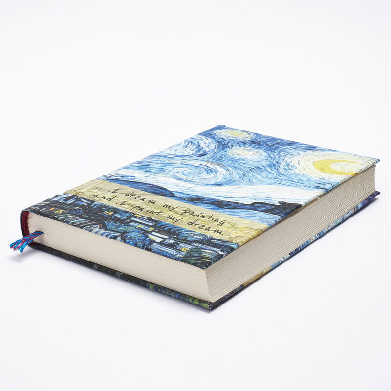 Van Gogh Yıldızlı Gece Tasarımlı Çok Sayfalı Çizgisiz Defter