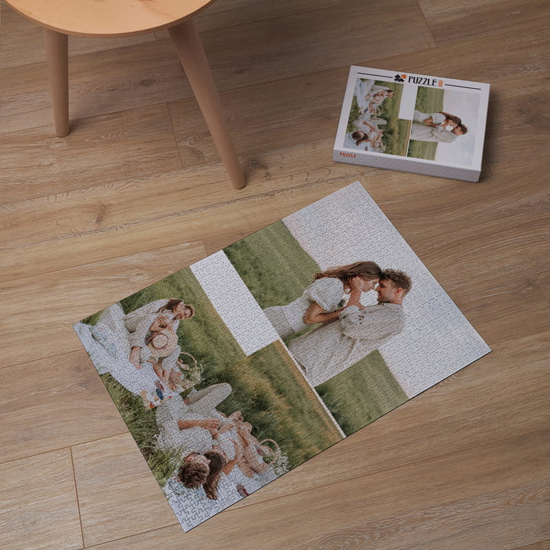 1000 Parça 3'lü Fotoğraf Kolajlı Puzzle Kutulu