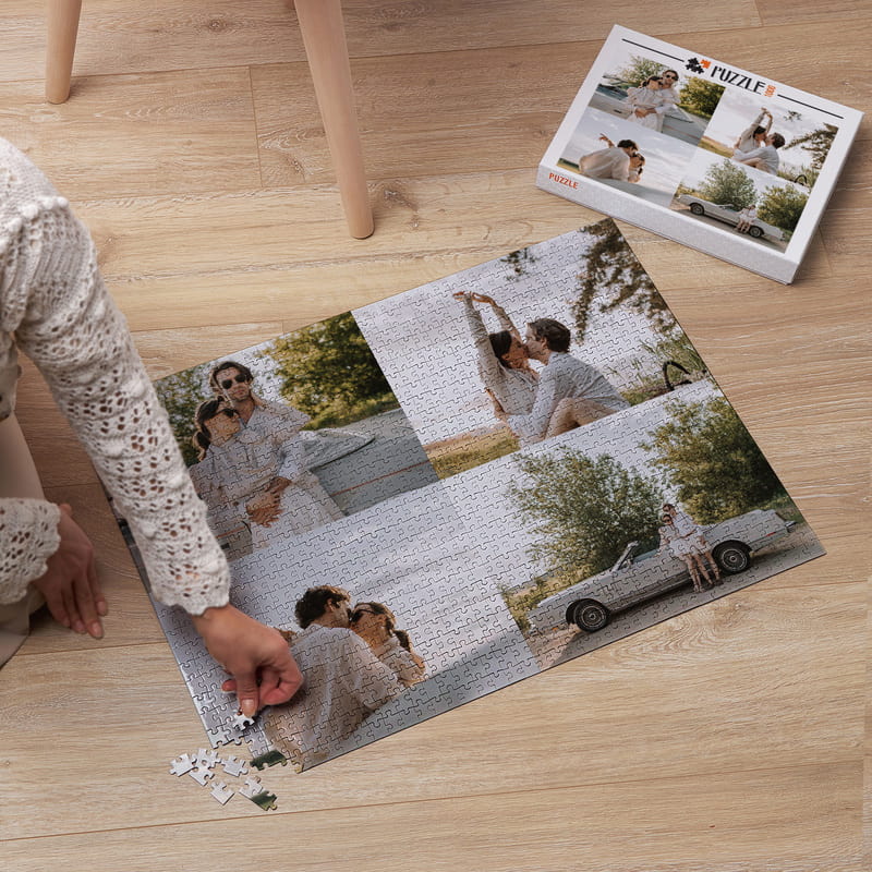 1000 Parça 4'lü Fotoğraf Kolajlı Puzzle Kutulu