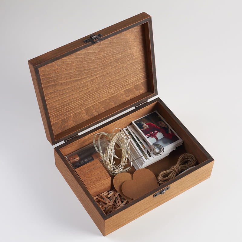 105 Fotoğraflı Kendin Yap Işıltılı Hatıralar Kutusu