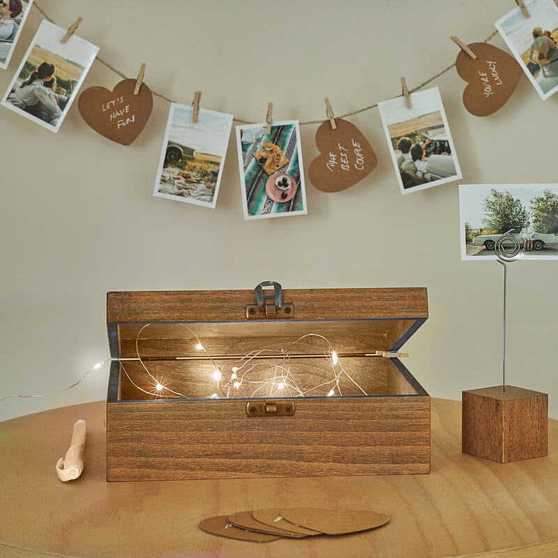 105 Fotoğraflı Kendin Yap Işıltılı Hatıralar Kutusu