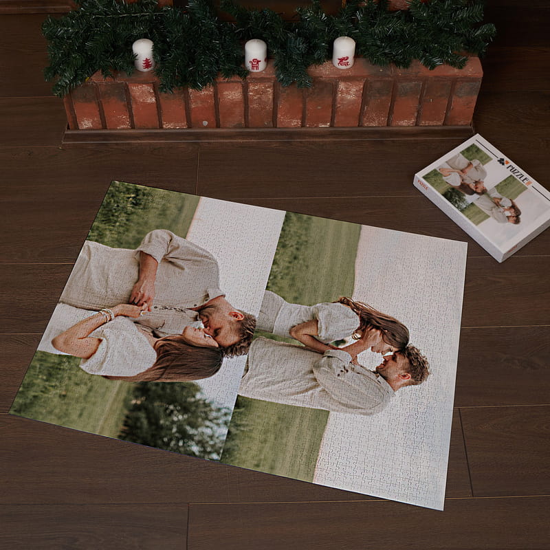 2000 Parça 2'li Fotoğraf Baskılı Kutulu Kolaj Puzzle