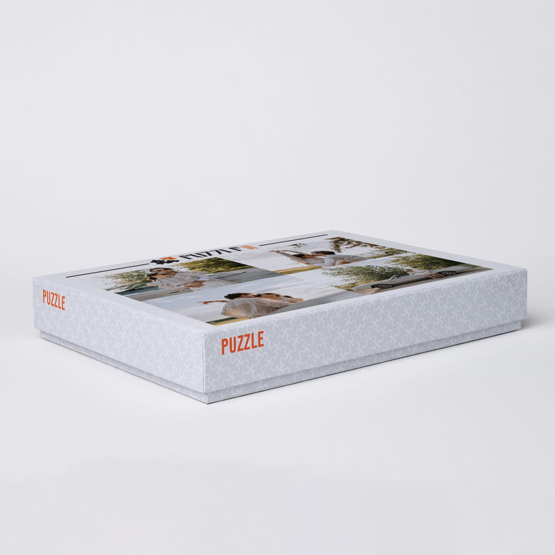 2000 Parça 4'lü Fotoğraf Baskılı Kutulu Kolaj Puzzle