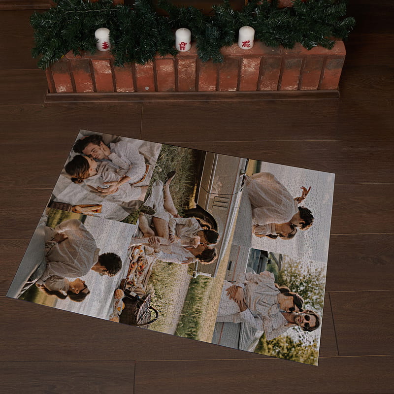 2000 Parça 5'li Fotoğraf Baskılı Kolaj Puzzle