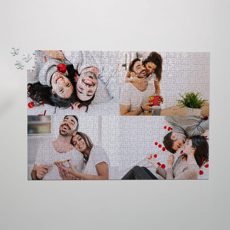 500 Parça Kişiye Özel 4'lü Kolaj Puzzle