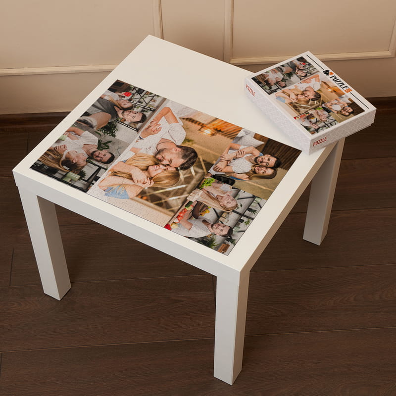 500 Parça Kişiye Özel Kutulu 5 Fotoğraf Kolajlı Puzzle