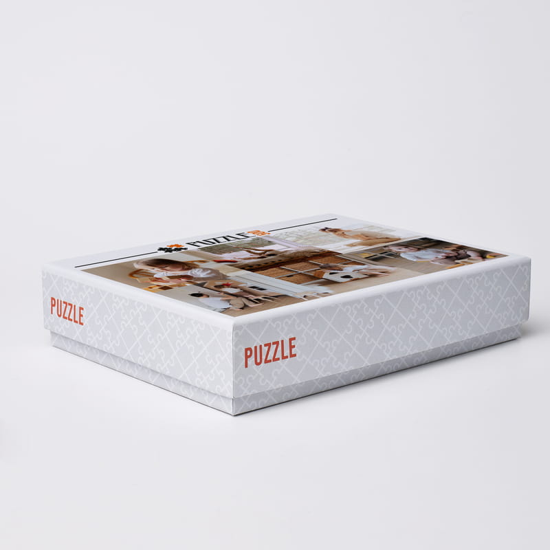 500 Parça Kişiye Özel Kutulu 6'lı Fotoğraf Kolajlı Puzzle