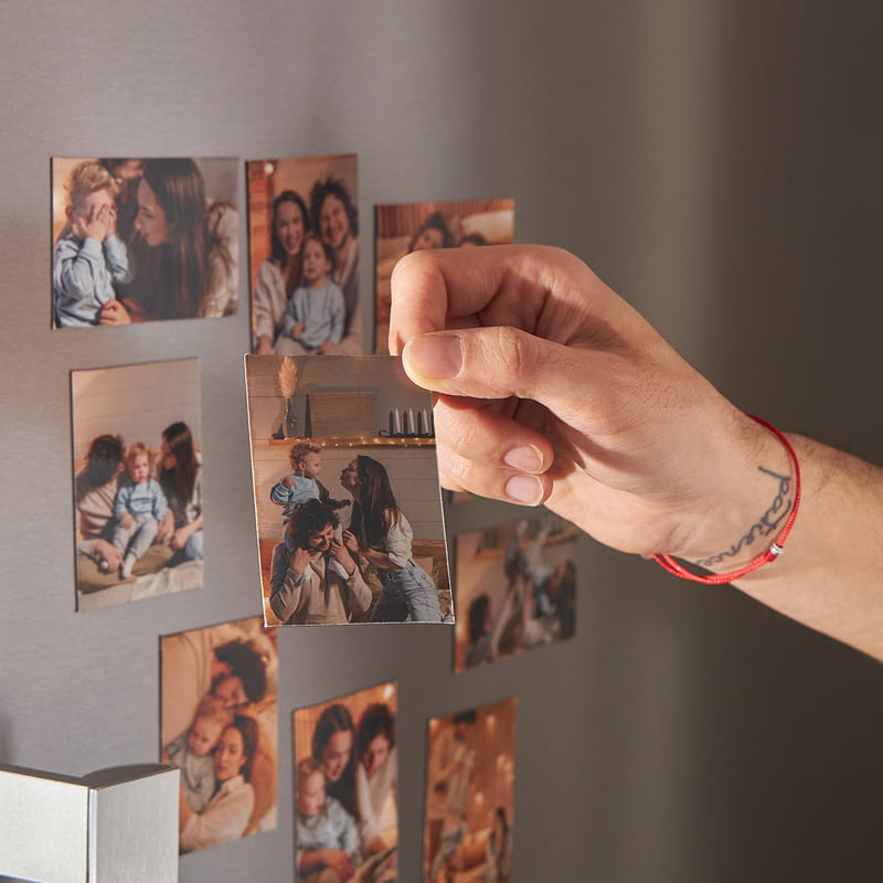 9'lu Dikdörtgen Fotoğraflı Buzdolabı Magneti