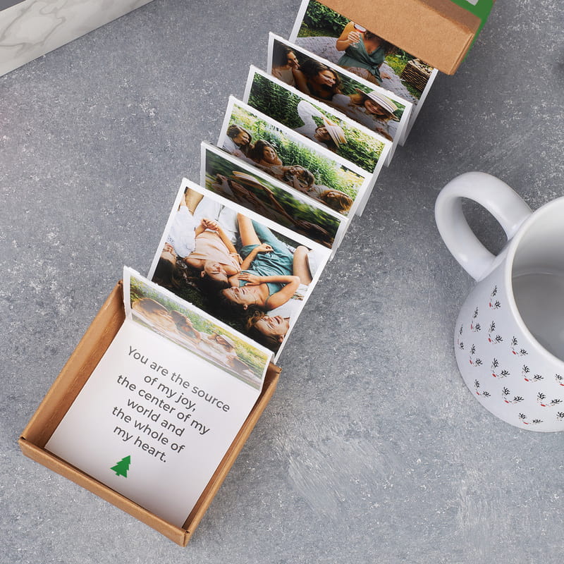 Akordiyon Fotoğraflı Yılbaşı Hediye Kutusu