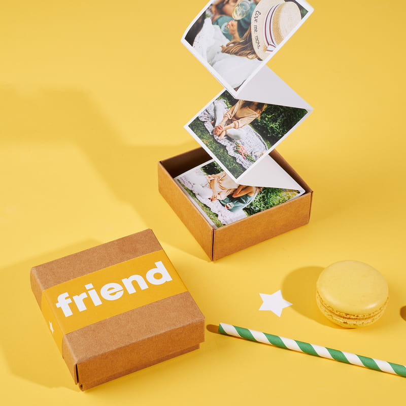 Arkadaşa Hediye Akordiyon Fotoğraf Kutusu