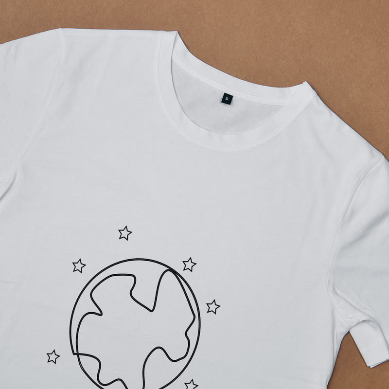 Astronot ve Ay Tasarımlı Baba Bebek Kombini