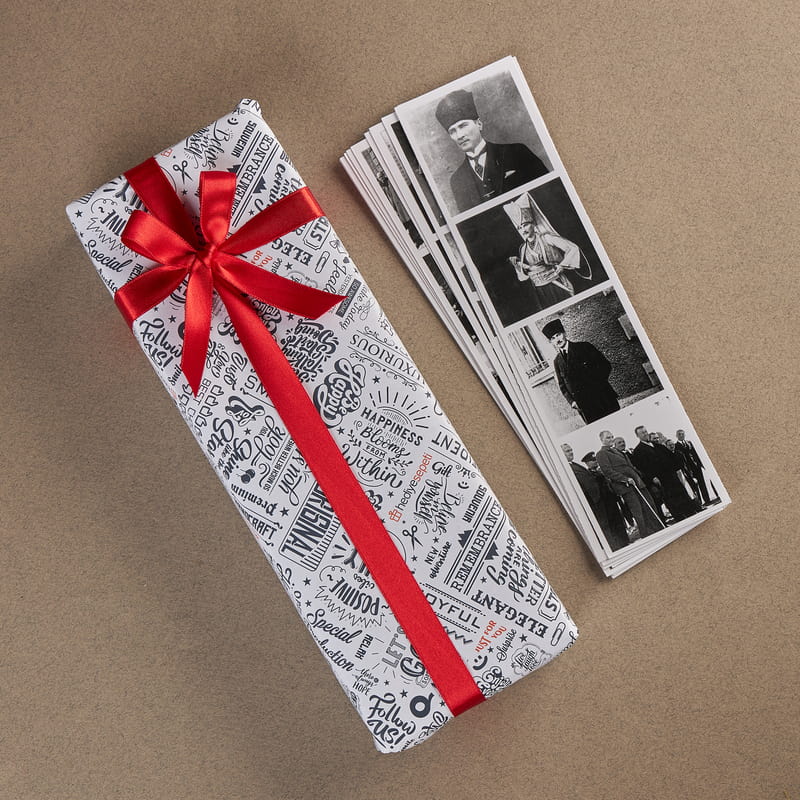 Atatürk Fotoğraflı 10'lu Kitap Ayracı Seti