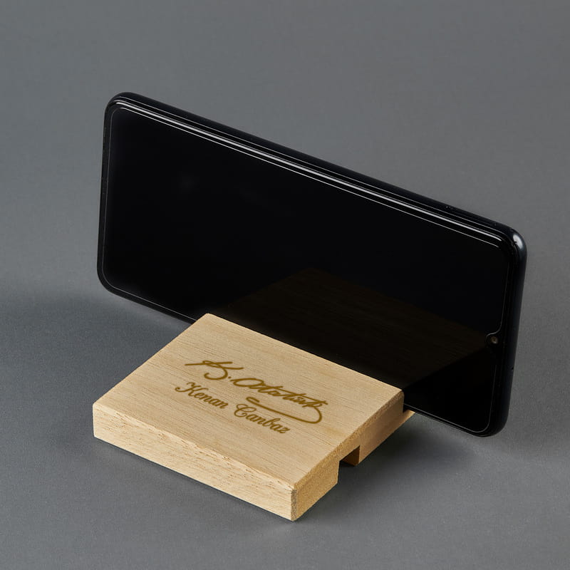 Atatürk İmzalı İsme Özel Telefon Tutucu