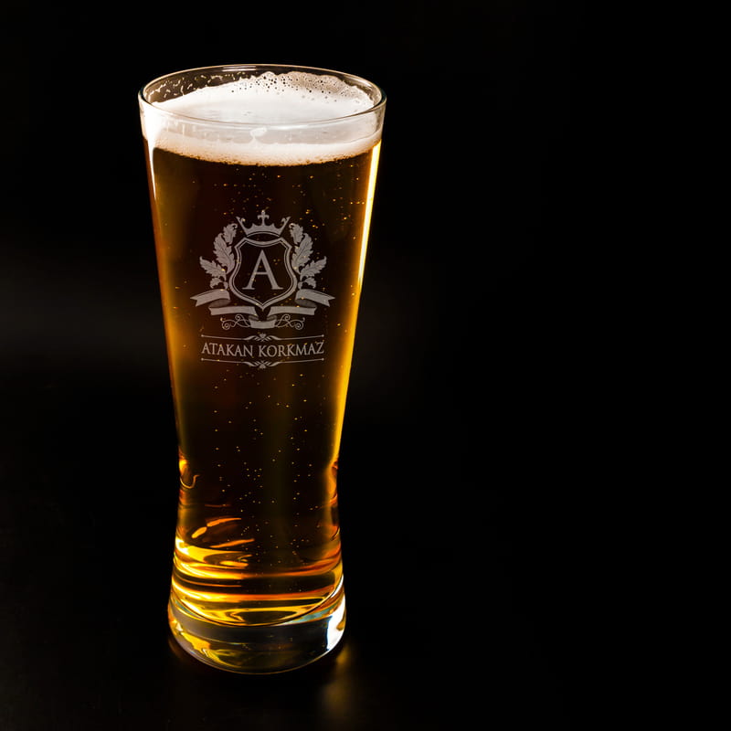 Baş Harf Logolu Bira Bardağı