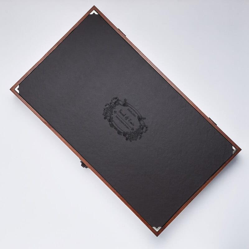 Çiftler İçin Kişiye Özel Deri Kaplama Premium Ahşap Tavla