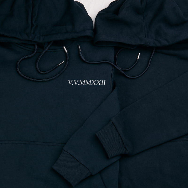 Çiftlere Özel Romen Rakamlı Sweatshirt Sevgili Kombini