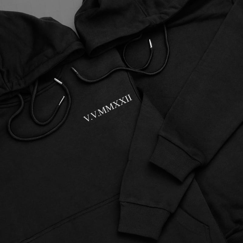 Çiftlere Özel Romen Rakamlı Sweatshirt Sevgili Kombini