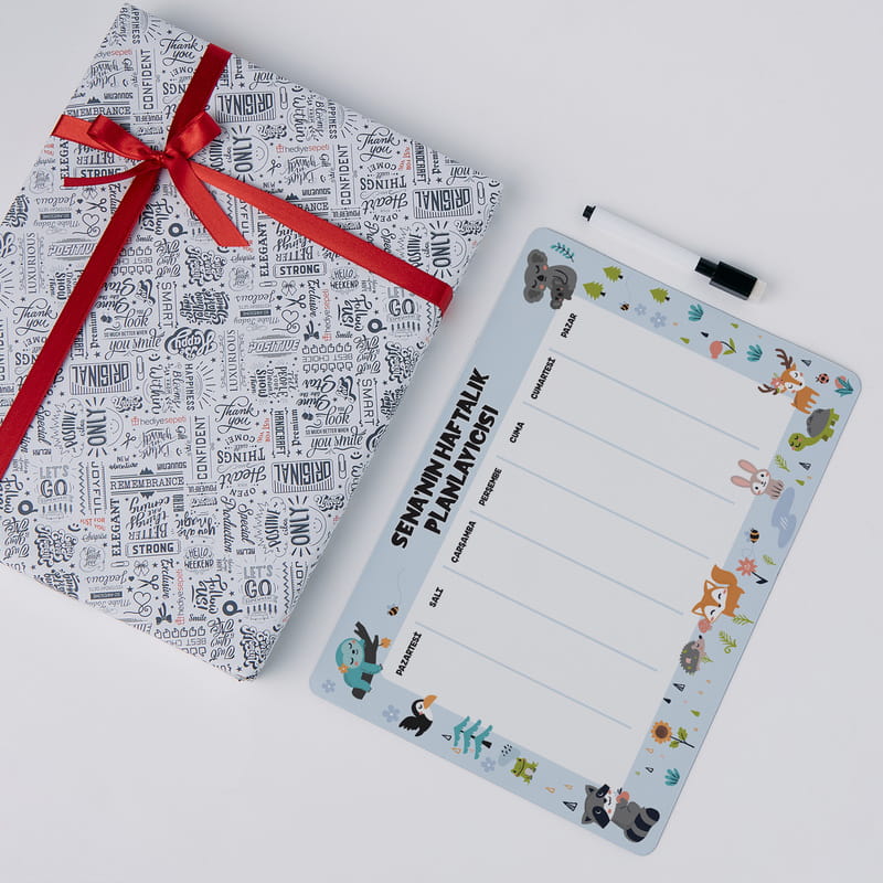 Çocuklara Özel İsimli Haftalık Planlayıcı Magnet