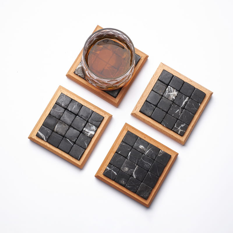 Bardağı Serin Tutan 4'lü Bardak Altlığı Seti