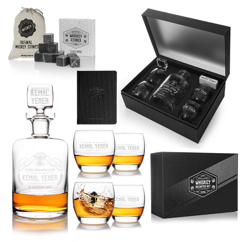 Doğum Günü Hediyesi Premium Kutulu Louisville Viski Seti