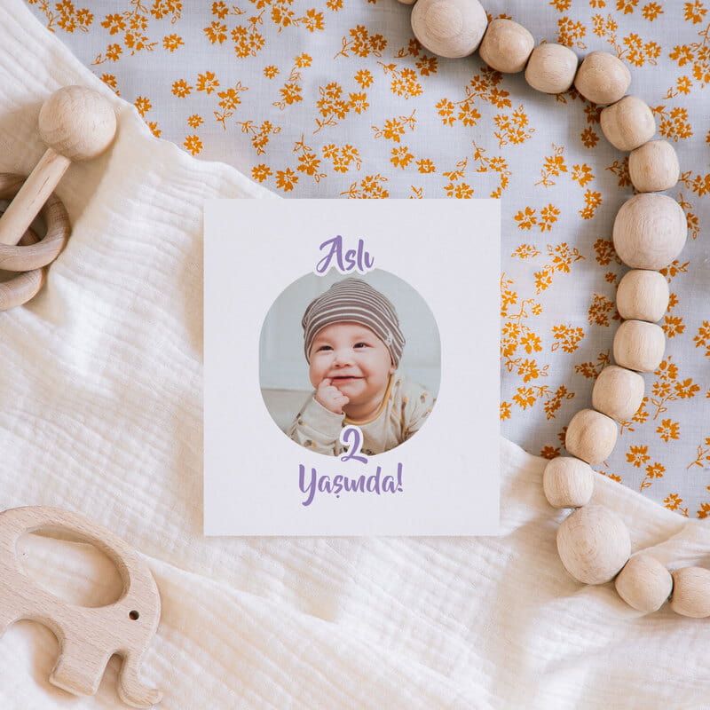 Doğum Günü Partisi İçin İsim Yazılı Fotoğraflı Geçici Dövme