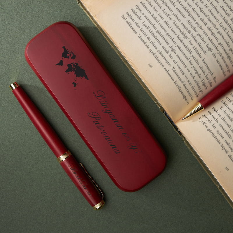 Dünyanın En İyi Patronuna Kalem Seti