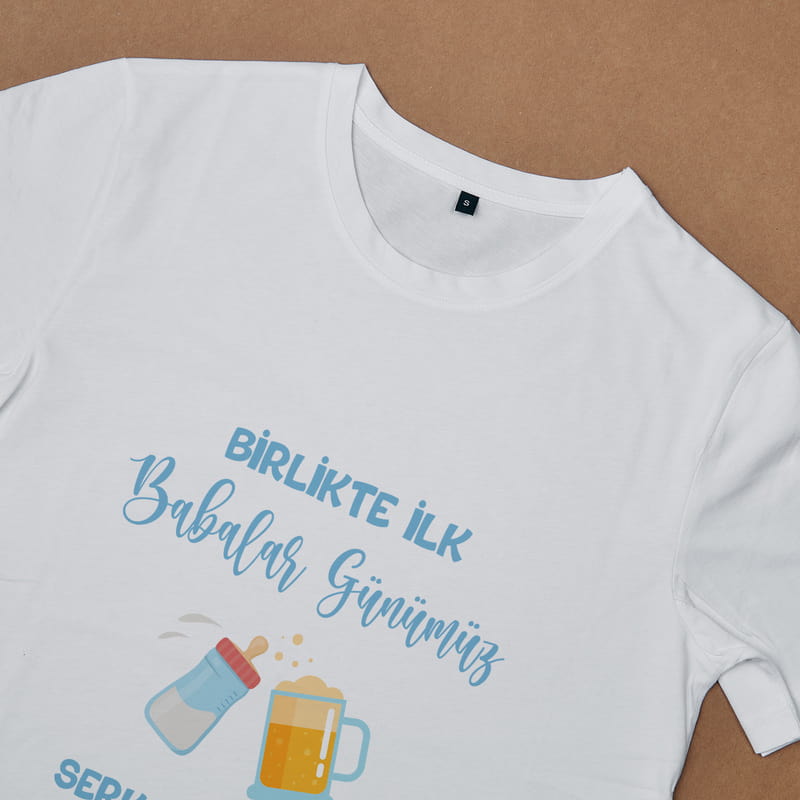 Eşe İlk Babalar Günü Hediyesi İsme Özel Baba Oğul Kombini