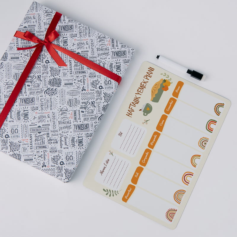 Haftalık Yemek Planlayıcı Buzdolabı Magneti