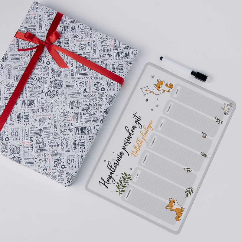 Hayallerinin Peşinden Git Mottolu Magnet Planlayıcı