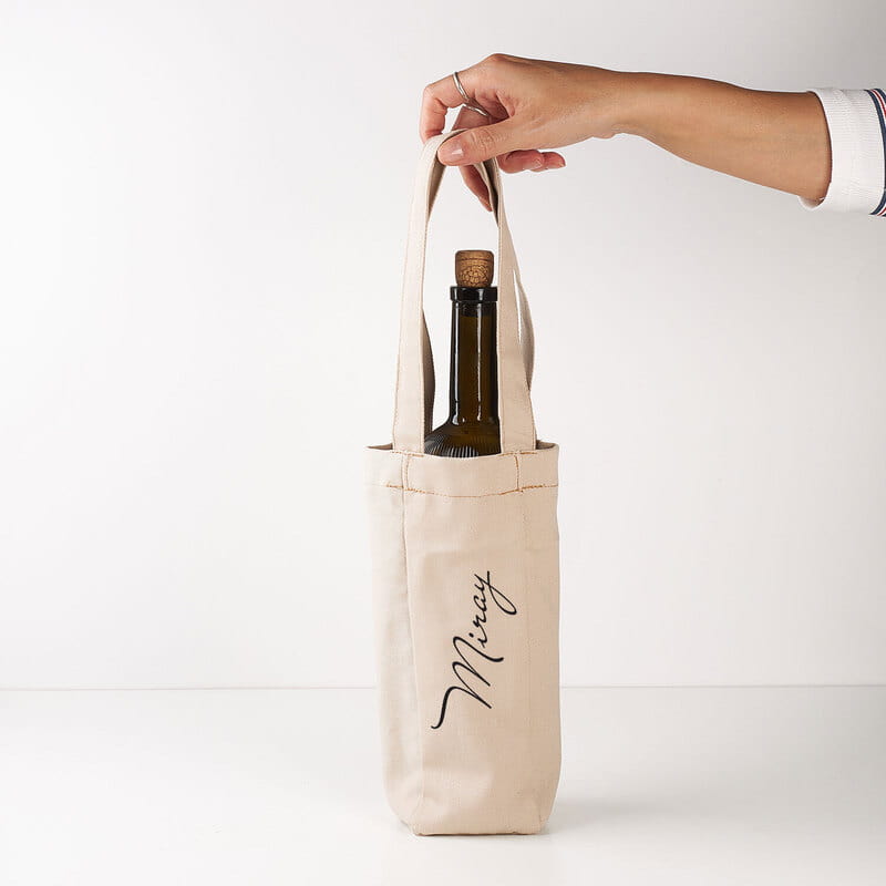 İsme Özel Şarap Çantası