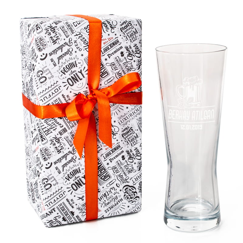İsme Özel Tasarımlı Prag Bira Bardağı