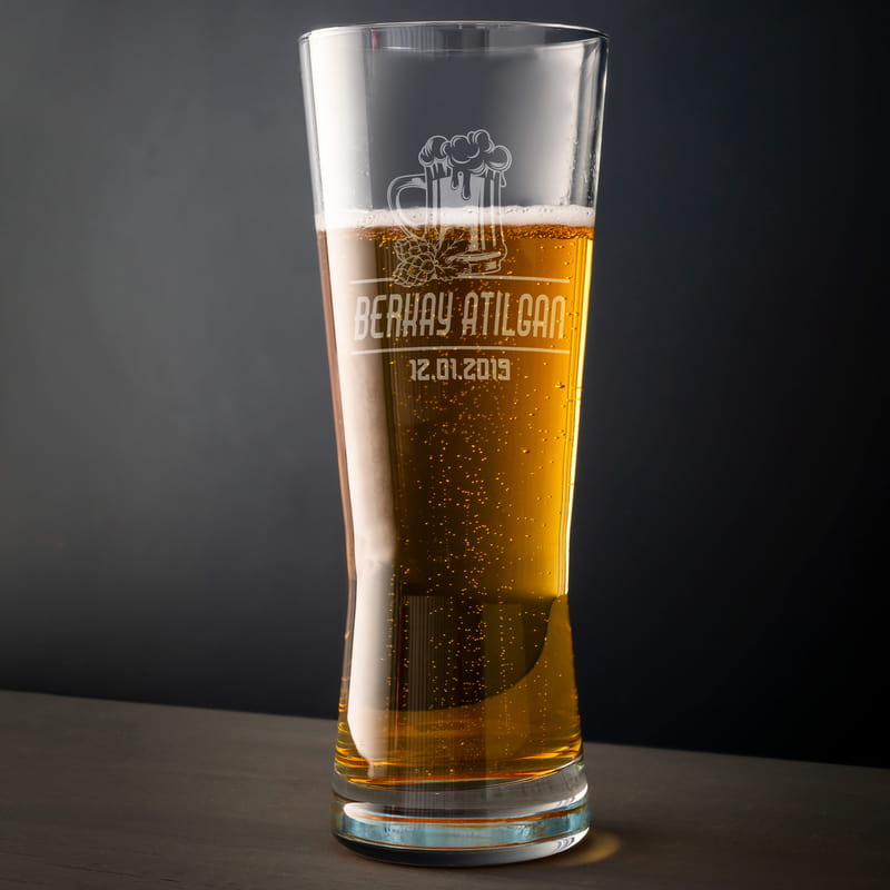İsme Özel Tasarımlı Prag Bira Bardağı