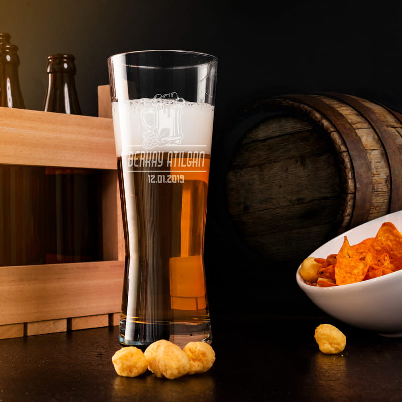 İsme Özel Tasarımlı Prag Bira Bardağı