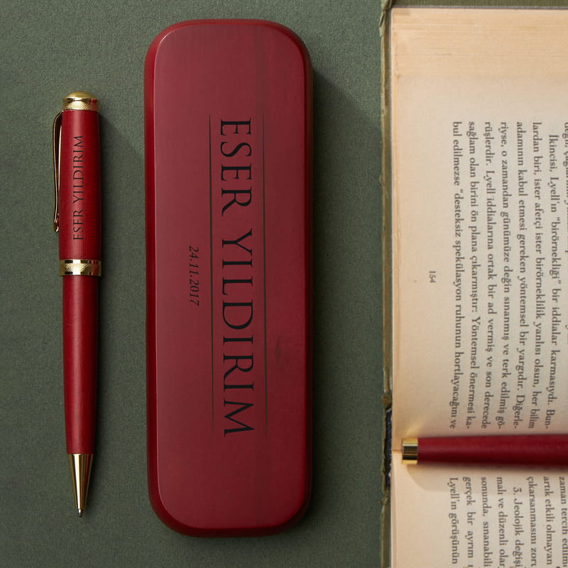 İsminize Özel Kutulu Kalem Set