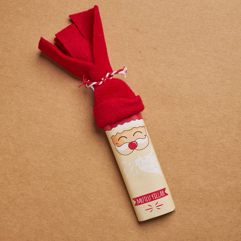 Kapı Süsü Hediyeli Dekoratif Yılbaşı Hediye Kutusu