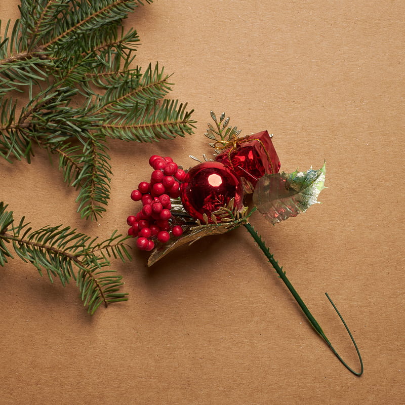 Kapı Süsü Hediyeli Dekoratif Yılbaşı Hediye Kutusu