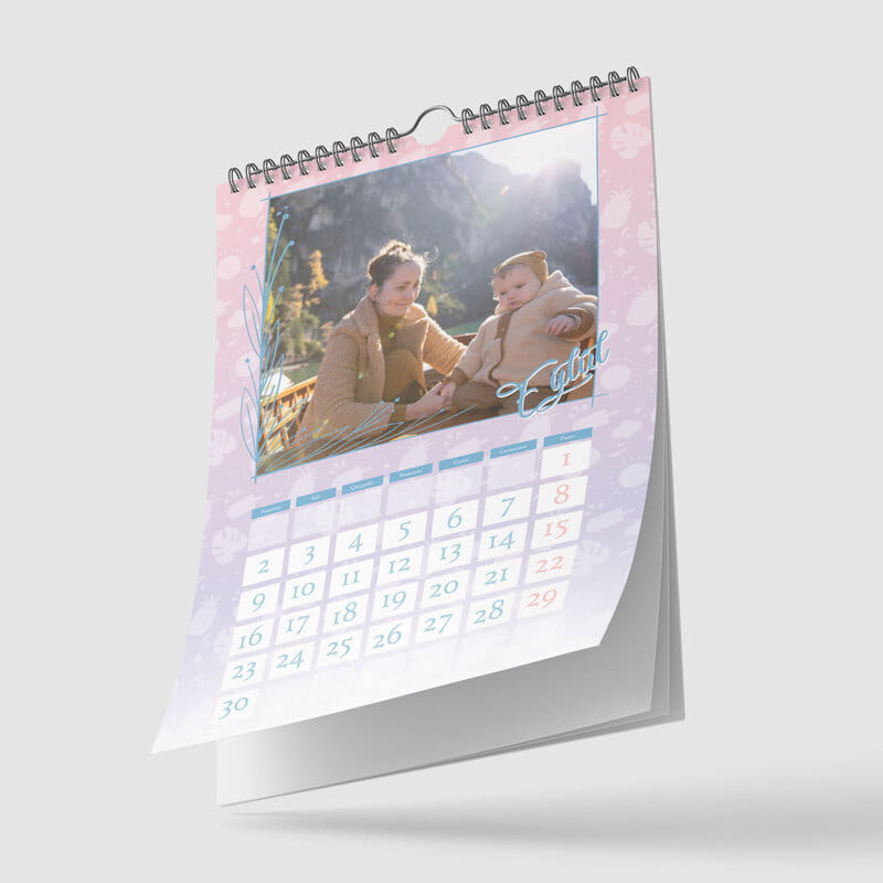 Kişisel Fotoğraflı Büyük Boy 2026 Duvar Takvimi