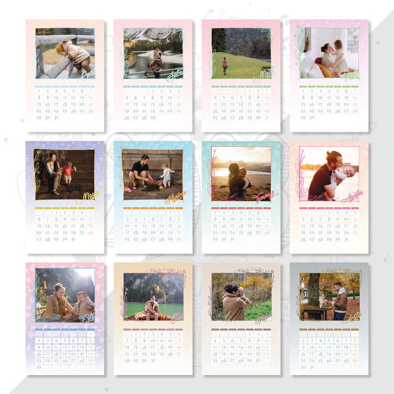 Kişisel Fotoğraflı Büyük Boy 2026 Duvar Takvimi