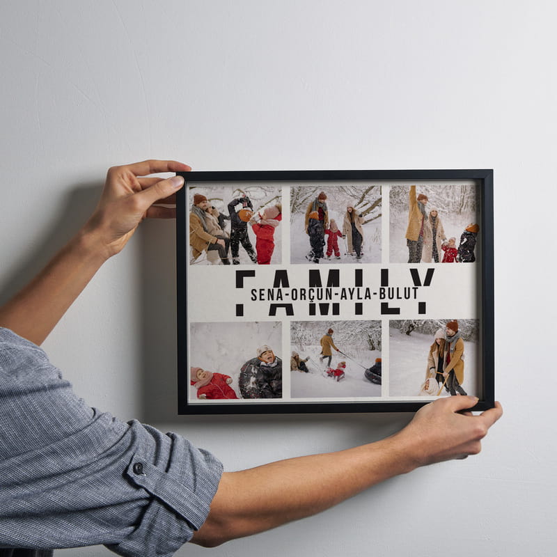 Kişiye Özel Aile Fotoğraf Çerçevesi