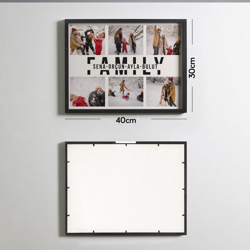 Kişiye Özel Aile Fotoğraf Çerçevesi