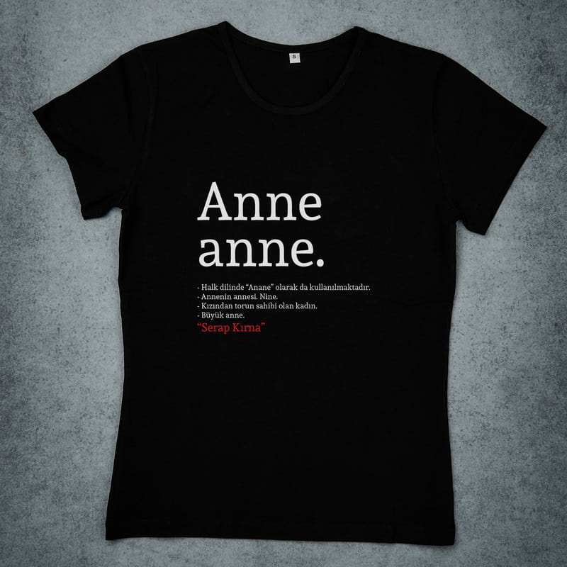 Kişiye Özel Anneanne Torun Anlamı Tişört Body Kombini - %100 Pamuklu Kumaş