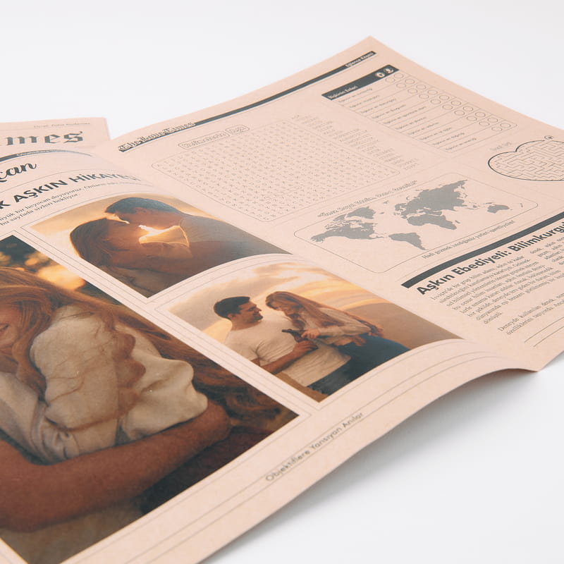 Kişiye Özel Aşk Gazetesi