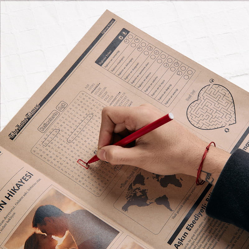 Kişiye Özel Aşk Gazetesi