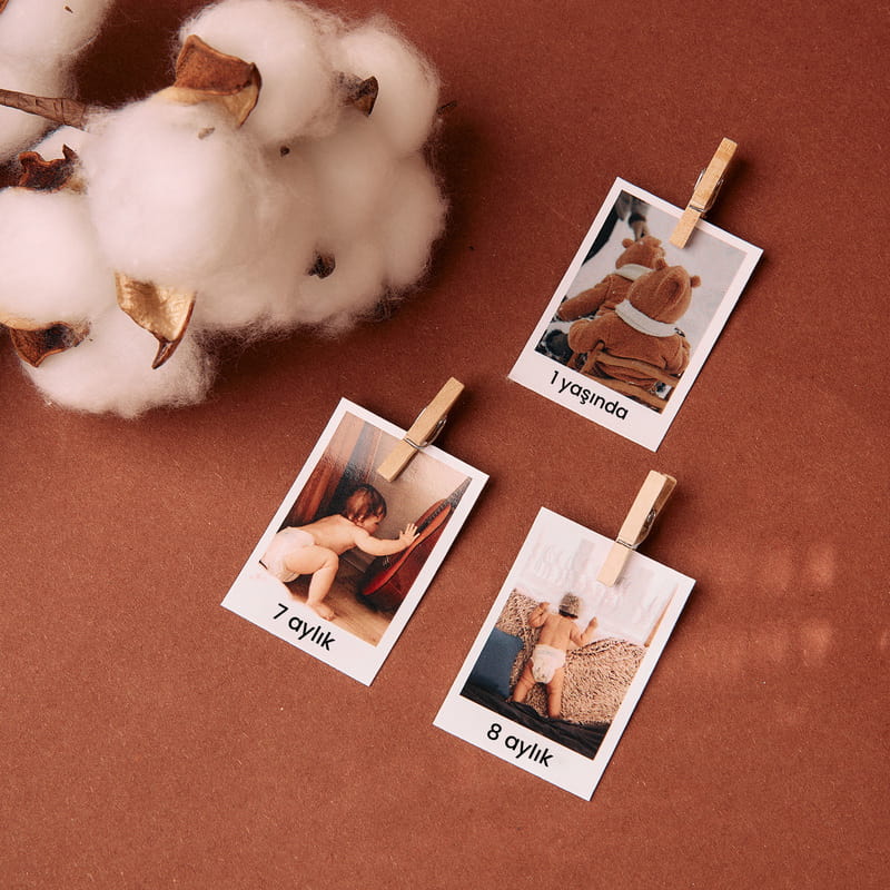 Kişiye Özel Bebek İlk Yıl Fotoğraf Panosu