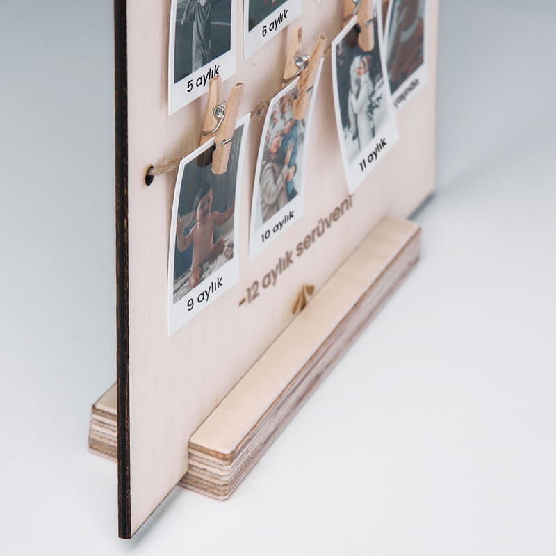 Kişiye Özel Bebek İlk Yıl Fotoğraf Panosu