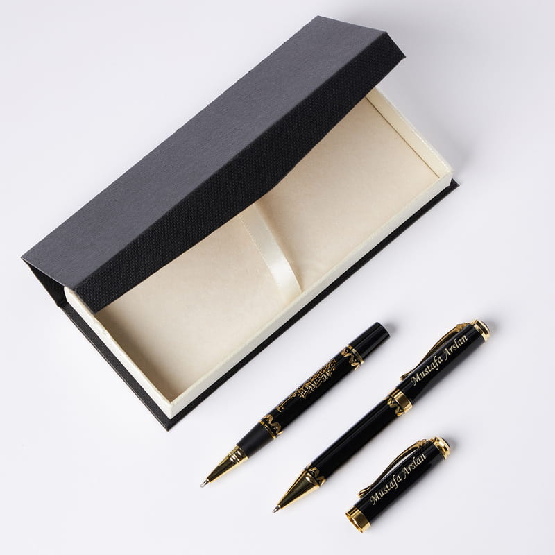 Kişiye Özel Besmele Kabartmalı Kalem Seti