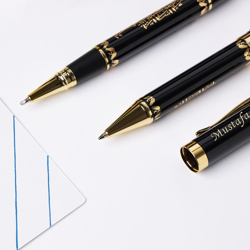 Kişiye Özel Besmele Kabartmalı Kalem Seti