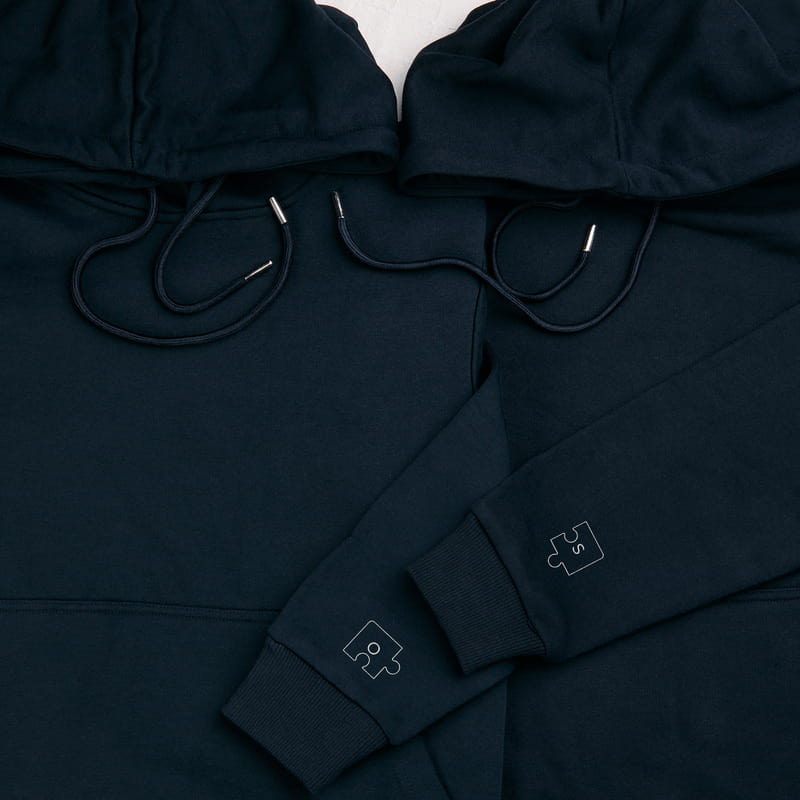 Kişiye Özel Birleşen Puzzle Harfler Sweatshirt Kombini